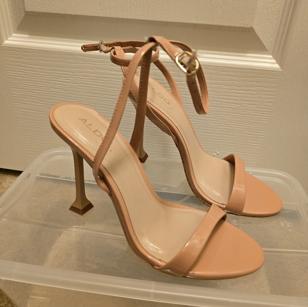 Nude strappy sandals